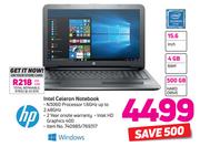 HP 15.6" Intel Celeron Notebook