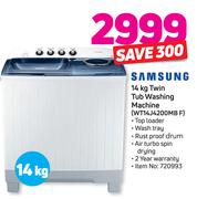 Samsung 14kg Twin Tub Washing Machine WT14J4200MB F