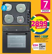 KIC 57Ltr Oven And Hob Black(KIB 600 BL)