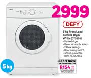 Defy 5Kg Front Load Tumble Dryer White(DTD258)
