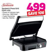 Sunbeam Sandwich Press Grill(SSPG 400)