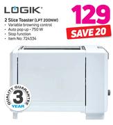 Logik 2 Slice Toaster(LPT 200NW)
