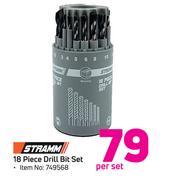 Stramm 18-Piece Drill Bit Set-Per Set