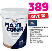 Dulux Maxicover Nukote Matt PVA-20Ltr Each