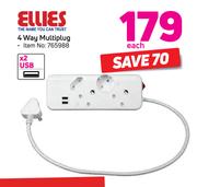 Ellies 4 Way Multiplug-Each