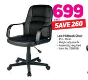 Leo Midback Chair-Each