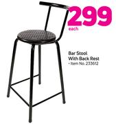 Bar Stool With Back Rest-Each