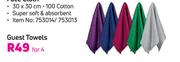 Mainstays Guest Towels-For 4