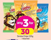 Simba Chips Assorted-3 x 125g