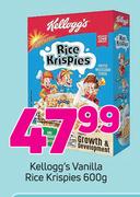Kelloggs Vanilla Rice Krispies-600g