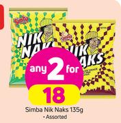 Simba Nik Naks Assorted-2 x 135g