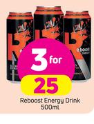 Reboost Energy Drink-3 x 500ml