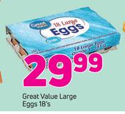 Great Value Large Eggs-18's