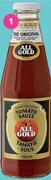 All Gold Tomato Sauce-700ml Each