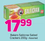 Bakers Salticrax Salted Crackers Assorted-200g