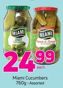 Miami Cucumbers Assorted-760g Each