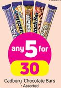 Cadbury Chocolate Bars Assorted-For 5