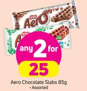 Aero Chocolate Slabs Assorted-2 x 85g