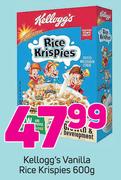 Kelloggs Vanilla Rice Krispies-600g