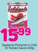 Saldanha Pilchards In Chilli Or Tomato Sauce-400g