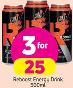 Reboost Energy Drink-3 x 500ml