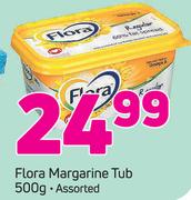 Flora Margarine Tub Assorted-500g