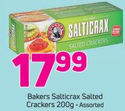 Bakers Salticrax Salted Crackers Assorted-200g