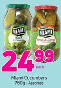 Miami Cucumbers Assorted-760g Each