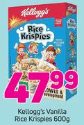 Kelloggs Vanilla Rice Krispies-600g