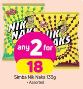 Simba Nik Naks Assorted-2 x 135g
