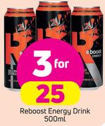 Reboost Energy Drink-3 x 500ml