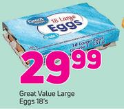 Great Value Large Eggs-18's
