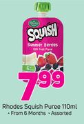 Rhodes Squish Puree Assorted-110ml