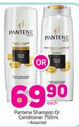 Pantene Shampoo Or Conditioner Assorted-750ml Each