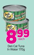 Deli Cat Tuna In Water-170g Each