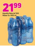 Aquelle Natural Still Water-6x500ml