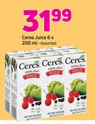 Ceres Juice-6x200ml Each