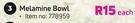 Melamine Bowl-Each