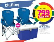 Cadac Bundle Including 1 x 45Ltr Cooler & 2 x Comfee Camp Chairs