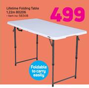1.22m Lifetime Folding Table 