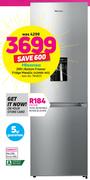 Hisense 299Ltr Bottom Freezer Fridge Metallic(H299BI-WD)