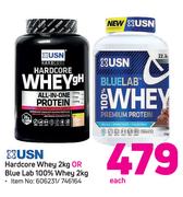 USN Hardcore Whey 2Kg Or Blue Lab 100% Whey 2Kg-Each