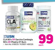 USN CLA 90's Or Garcina Cambogia 90's Or Phedra XT Burn-Each
