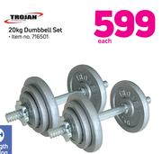 Trojan 20Kg Dumbbell Set-Each