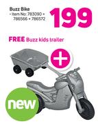 Buzz Bike+Free Buzz Kids Trailer