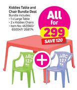 Kiddies Table And Chair Bundle Deal-For All