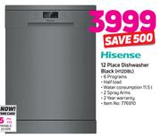 Hisense h12dbl sale 12 place dishwasher