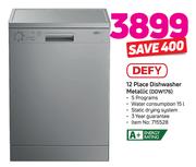 Defy 12 Place Dishwasher Metallic(DDW176)