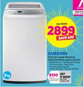 Samsung 9Kg Top Loader Washing Machine White(WA90H4200SW)