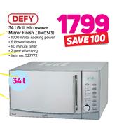 Defy 34Ltr Grill Micrpwave (Mirror Finish) DMO343